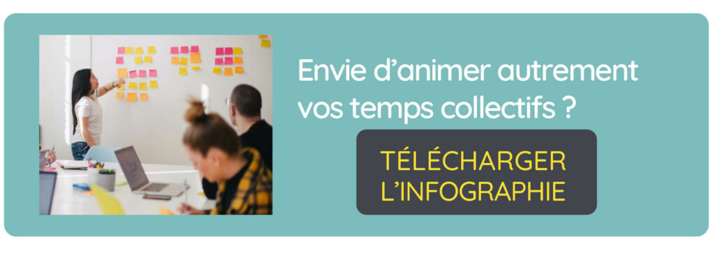 Infographie animer autrement les temps collectifs pour en faire des temps collaboratifs